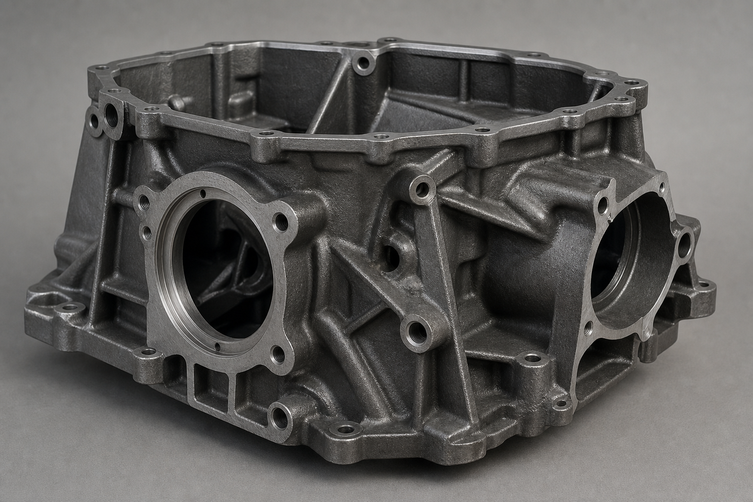 Case M — illustrative cast and machined component