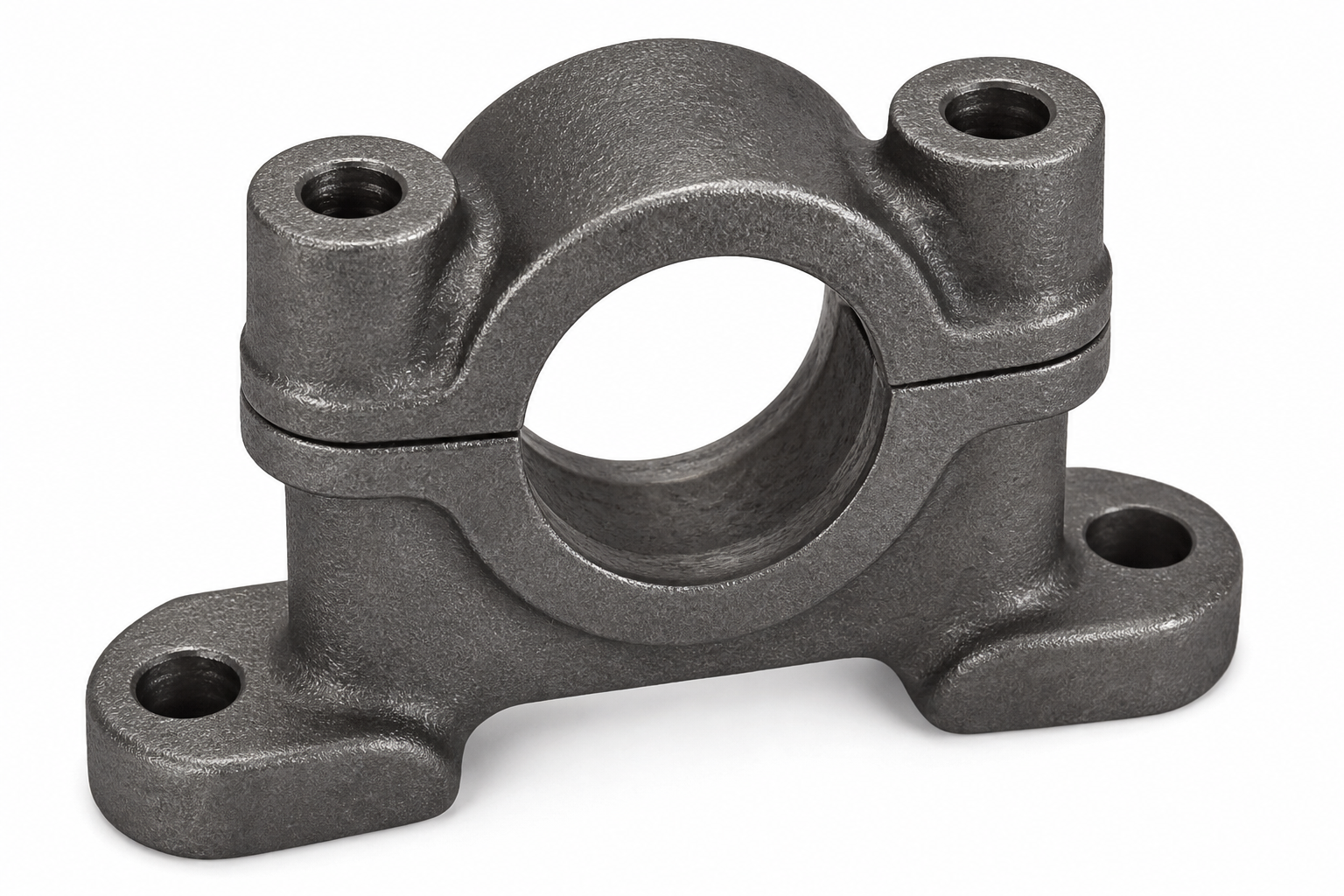 Exhaust pipe bracket — illustrative cast and machined component
