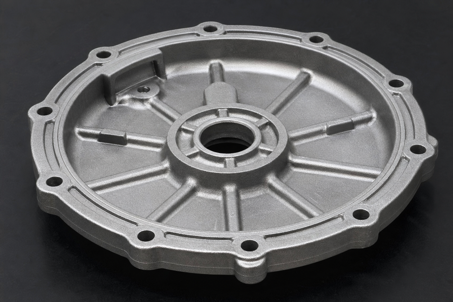 Mix cooler lid — illustrative cast and machined component